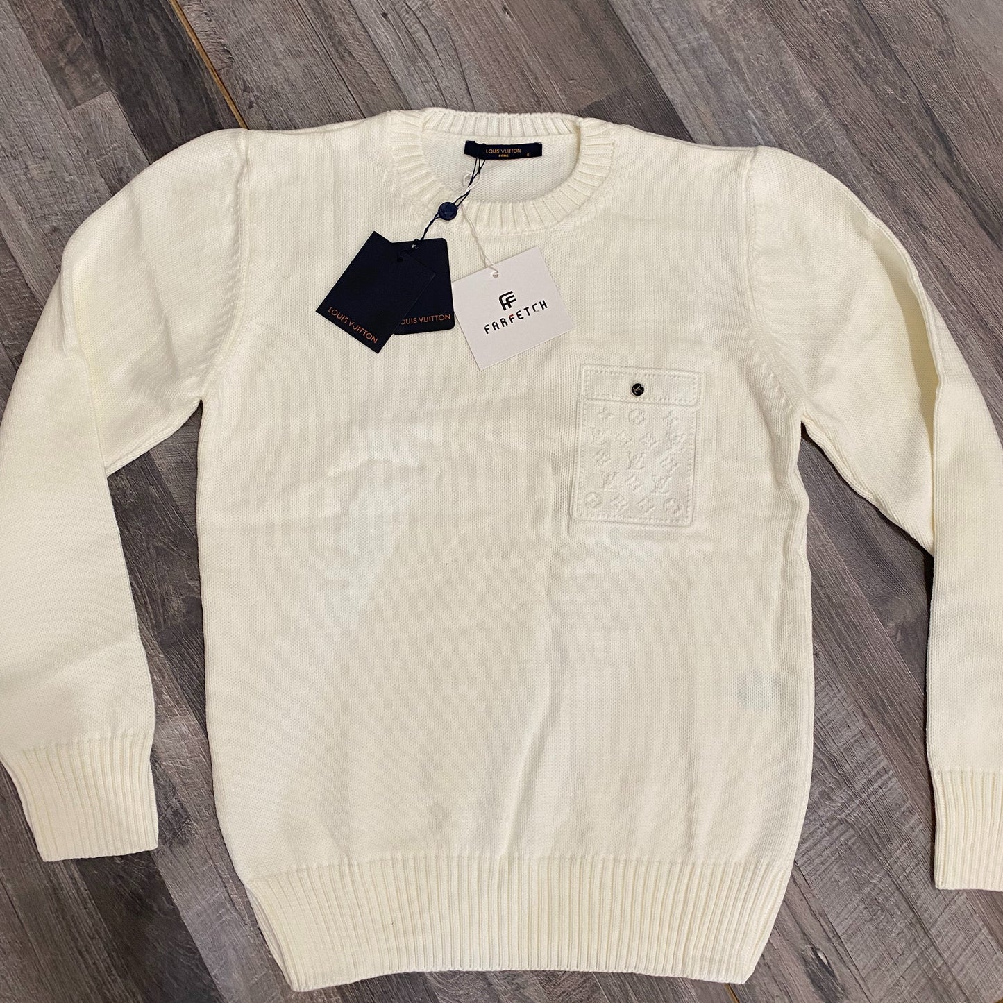 Louis Vuitton πλεκτό Λευκό