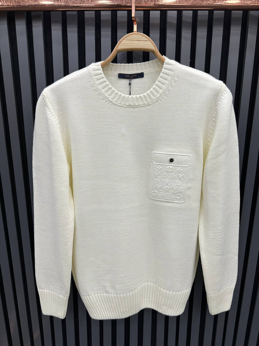 Louis Vuitton πλεκτό Λευκό